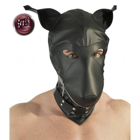 Maska psa BDSM -skórzana 
