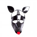 Maska psa z uszami i językiem 