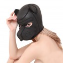 Neoprenowa czarna maska psa