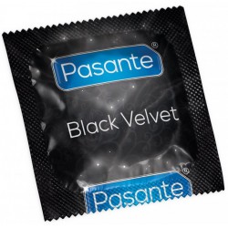 Przezerwatywa czarna Pasante Black Velvet - 1 szt.