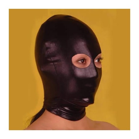 Czarna maska BDSM z otworem na oczy