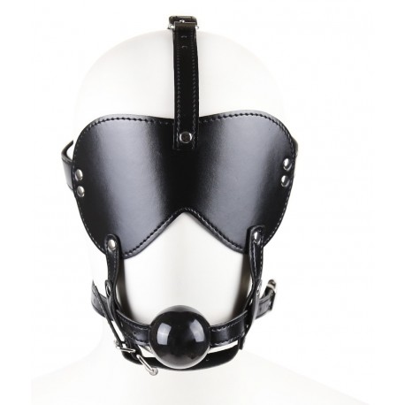 Maska z kneblem czarna SM-112